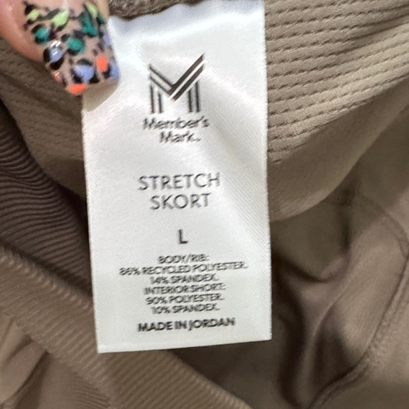 Taupe Stretch Skort - Picture 7 of 8